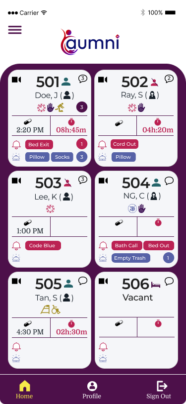 AumniCare mobile app