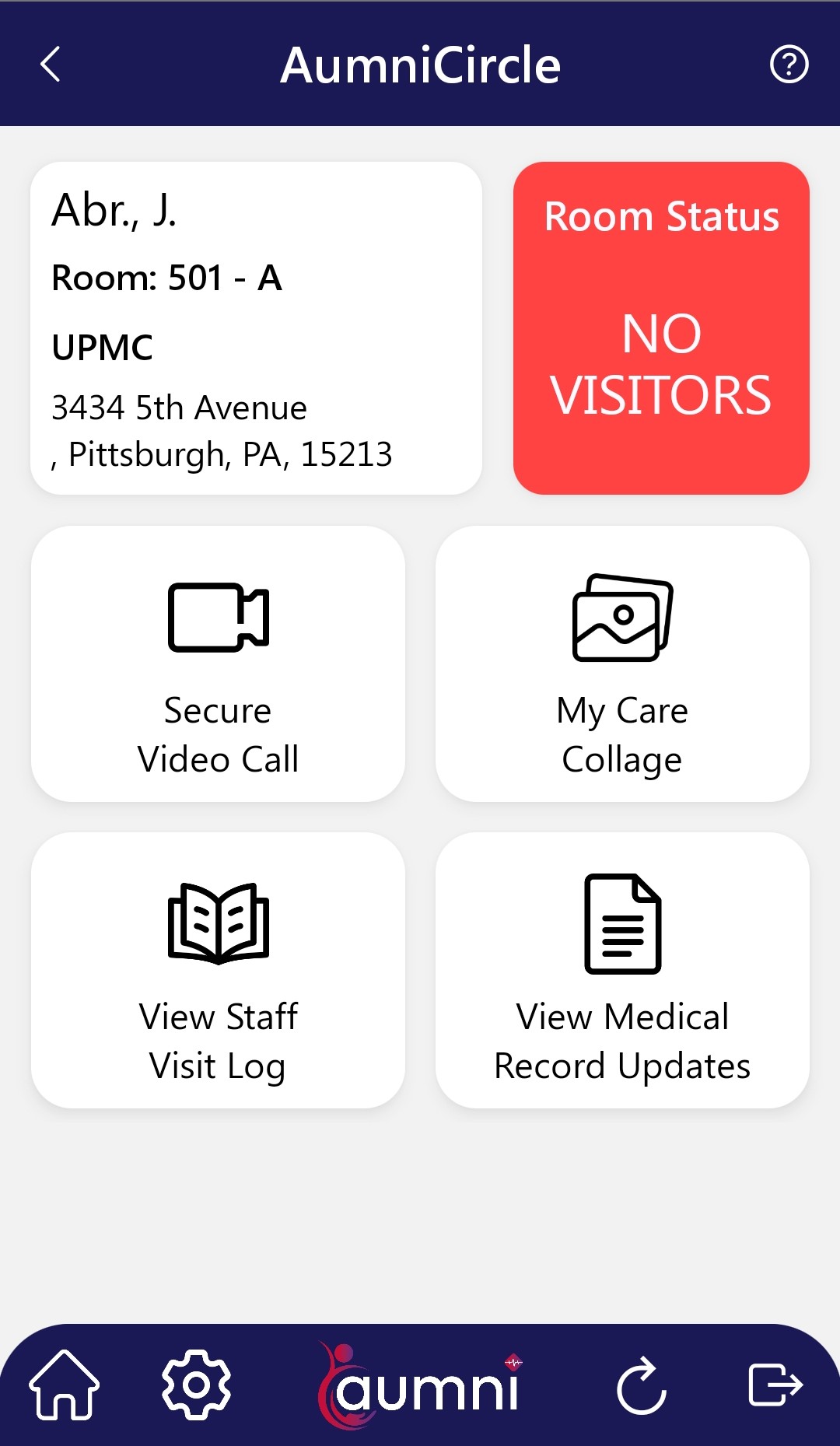 Aumni Circle App Interface
